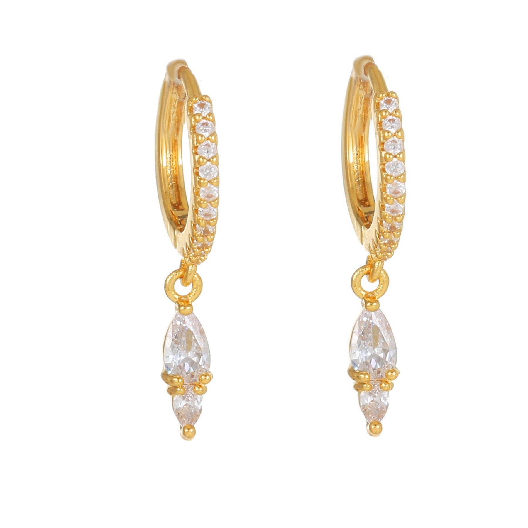 Wholesale Earring Set Geometric Zirconia Earrings Copper